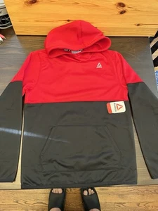 Reebok Pullover Hoodie Boys Kids Youth Red And Black Size XL 14/16 - Picture 1 of 5