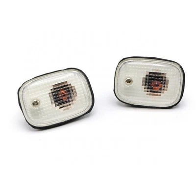 2X Lámpara de luz de señal de giro con marcador lateral transparente para camioneta Nissan Frontier D21 1990 Foto 1 de 4