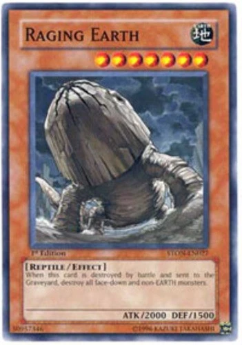 Raging Earth - STON-EN027 - Common - Unlimited Edition - Heavily Played - Image 1 of 1