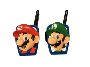 Super Mario Bros Mario and Luigi 2020 Nintendo Walkie Talkies 500 ft Range Works - Picture 1 of 2