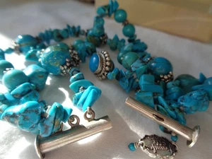 Vintage Armband "Jennifer Elle" Sterlingsilber Türkis - Bild 1 von 9