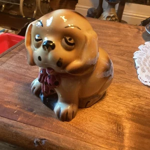Vintage Royal Art Pottery Puppy Dog Figurine England 10 X 8 X11 Cm - Picture 1 of 9