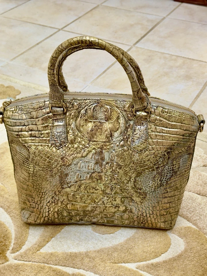 Brahmin Symphony Medium Duxbury NWOT. Stunning Silver & Gold Metallic - Image 1 of 4