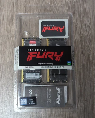 Kingston Technology FURY 64GB 3200MT/s DDR4 CL20 SODIMM (2 x 32GB) XMP 2 Impact - Image 1 of 4