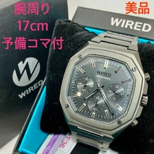 Seiko Wired Chronograph Uhr, Black Reflection Octagon VD54-KNH0 AGAT447 - Bild 1 von 10