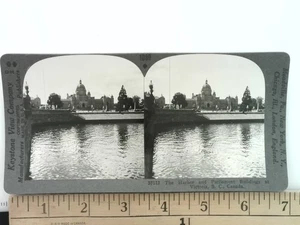 The Harbor and Parliament Buildings Victoria BC Stereoview Keystone n. 37112 - Foto 1 di 2