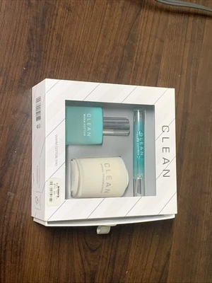 Juego de fragancias trío de algodón cálido LIMPIO con vela Foto 1 de 4