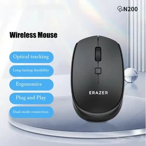 Original Lenovo Erazer N200 Dual Mode 2.4G Bluetooth Ergonomic Optical Mouse - Picture 1 of 9