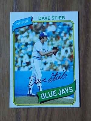 1980 Topps DAVE STIEB Rookie Baseball Card #77 - Toronto BLUE JAYS RC - Image 1 of 4