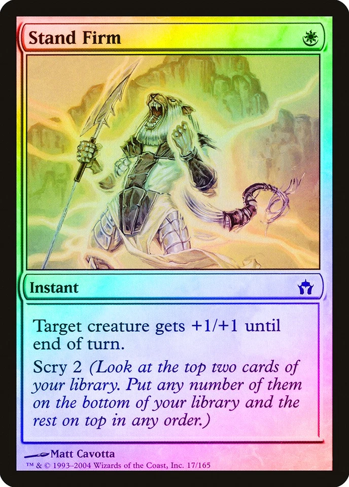 Stand Firm FOIL Fifth Dawn PLD White Common MAGIC THE GATHERING CARD ABUGames - Image 1 of 1