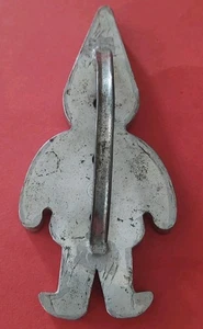 Vintage Metall Wichtel Elfe Clown Lebkuchenmann Ausstecher gelötete Dose CEL 7 1/2" - Bild 1 von 12