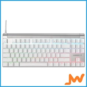 Cherry MX 8.0 RGB Gaming Keyboard Silver/White Version - MX Brown Switch - Picture 1 of 5