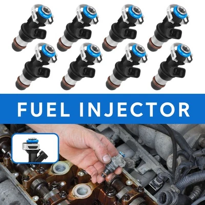 8 оригинальных топливных форсунок Delphi для Cadillac Escalade 5,3 л V8 2002-2005 годов выпуска #25317628 - Изображение 1 из 4