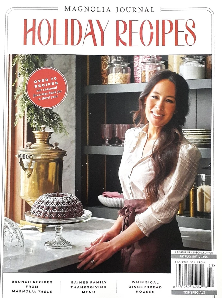 MAGNOLIA JOURNAL "HOLIDAY RECIPES"  JOANNA GAINES  2025 Foto 1 de 1