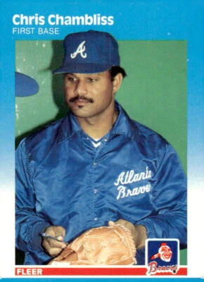 1987 Fleer #513 Chris Chambliss - Image 1 of 2