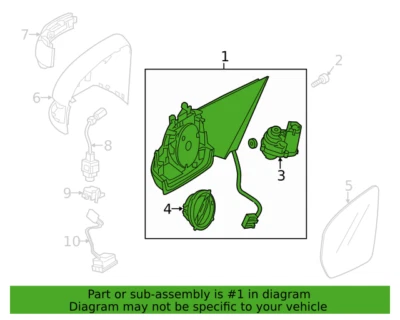 Espejo retrovisor derecho mercedes-benz s550 s65 amg s550e s450 s560 2014-2020 2228106601 Foto 1 de 3