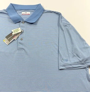 GRAND SLAM BIG & TALL OFF COURSE STRIPED PERFORMANCE GOLF POLO SIZE 3XB - Picture 1 of 3