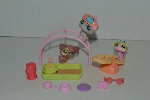 Littlest Pet Shop~#1474~Ladybug~#1475~Dog~#1476~Owl~Chase N Play Park Set - Picture 1 of 5