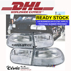 NEW!! Clear White Rear Tail Light Lamp For Honda Civic 3Dr Hatchback EG6 1992-95