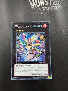 YUGIOH WIND UP ZENMAINES SECRET RARO PHSW-EN087 1ª EDICIÓN - Imagen 1 de 2