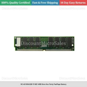 MC-421000A32B-70 NEC 4MB Simm Non Parity FastPage Memory - Picture 1 of 1