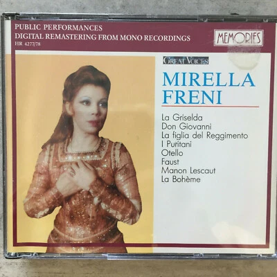 MIRELLA FRENI: Public Performances 1963/70 (IT 2CD-Box Memories HR 477/78 -neu) - Bild 1 von 3