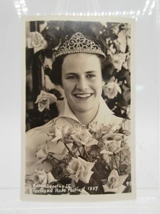 1937 ROSE FESTIVAL PARADE Portland RPPC Photo POSTCARD  Queen Dorothy the Third - Picture 1 of 2