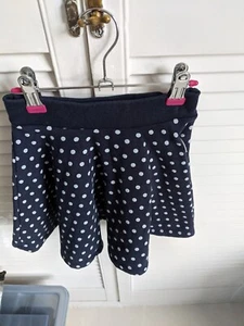 Petit Bateau Girls Navy Polka Dot Skirt - Picture 1 of 6