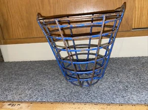 Old School Vintage Driving Range Golf Ball Baskets-Metal Blue Coating - Picture 1 of 3