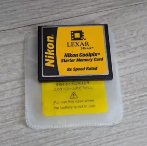 Nikon Coolpix Starter Memory Card 16MB 8x Speed Lexar Media 2001 P/N 2221-016 A - Picture 1 of 4
