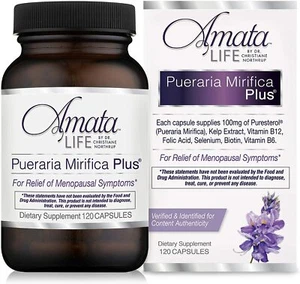 Amata Life by Dr. Christiane Northrup Pueraria Mirifica Plus 60 Capsules -30 Day - Picture 1 of 4