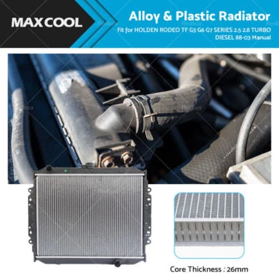 Radiator For Holden Rodeo TF G3 G6 G7 Series 2.5L 2.8L Manual 1988-2003 - image 1 of 4