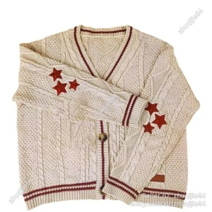 Knit Sweater Folklore Album Cardigan - Cozy Taylor Swift for Autumn, Black - Picture 1 of 17