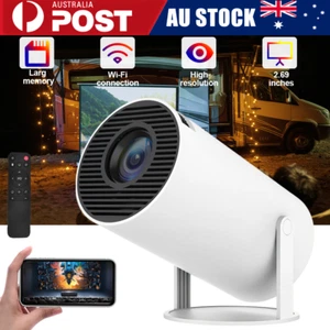 5G 4K Projector Smart HD LED WiFi Bluetooth HDMI Android Office Home Theater - Picture 1 of 11