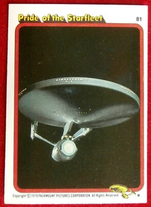 STAR TREK - MOVIE - Card #81 - PRIDE OF THE STARFLEET - TOPPS 1979 - Picture 1 of 2