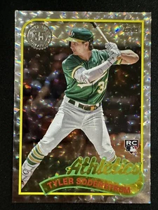 2024 Topps Series 1 Tyler Soderstrom Rookie 1989 Silver Crackle Foil #89B-100 RC - Picture 1 of 2
