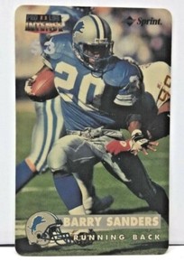 NEW SEALED Barry Sanders PRO LINE INTENSE Sprint Phone Card #3409/9455 7/50