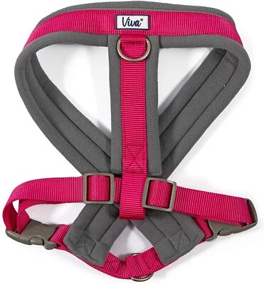 Arnés acolchado para perros - rosa. Ajustable, reflectante, ligero, control. 4 tallas Foto 1 de 4