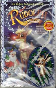 Rudolph the Red-Nosed Reindeer: The Movie (VHS, 1998) New Sealed + Ornament!