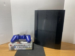 Sony PlayStation 3 250GB Black Console Tested Works - Picture 1 of 4