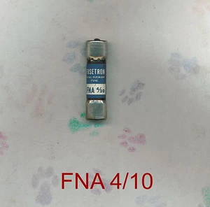 BUSSMAN FNA 4/10 FUSE FNA4/10 250 VOLT 4/10 AMP - Afbeelding 1 van 3