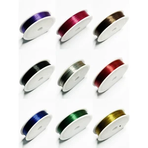 50m Violin Bow Metal Wire Line Making Viola Cello Bow Winding Color Line - Picture 1 of 19