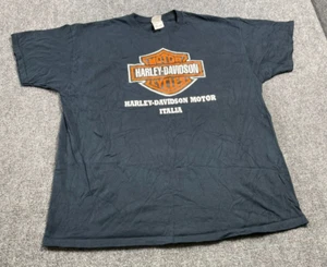 Fruit Of The Loom Harley Davidson Men's T-Shirt Heavy Cotton Italia Black 2XL - Imagen 1 de 15