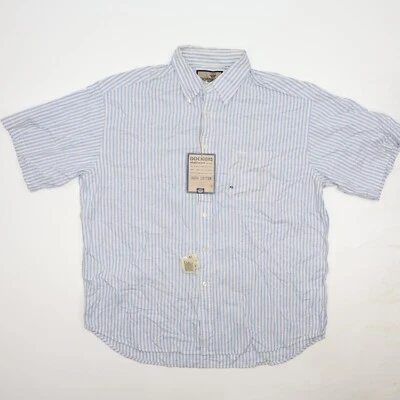 Camisa Dockers Khakiware Para Hombres Vertical Rayas Cuello Botón Talla XL Bolsillo Foto 1 de 4