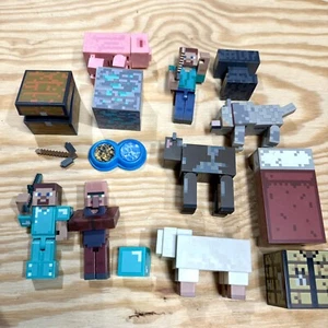Minecraft Toy Lot Animals Bed TNT Blocks And More - Picture 1 of 10