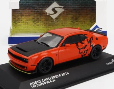 MODELLINO AUTO STATICO SOLIDO DODGE CHALLENGER SRT DEMON COUPE 2018 ARANCIO 1/43 - Immagine 1 di 4