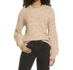 Blanknyc Nordstorm Toffee langärmeliger Damenpullover Größe M Toffee - Bild 1 von 8