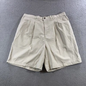 PURITAN MENS SHORTS SZ 42 KAKHI TAN DRESS CASUAL WALKING PLEATED FRONT NWOT - Picture 1 of 15