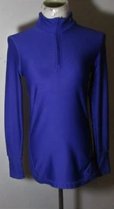 Women's LAYER 8 Blue Compression 1/2 Zip "Qwick-Dry" Jersey Size L - Picture 1 of 6