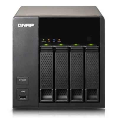 QNAP TS-420 1.6GHz 512MB DDR3 Sata NAS Server - Bild 1 von 4